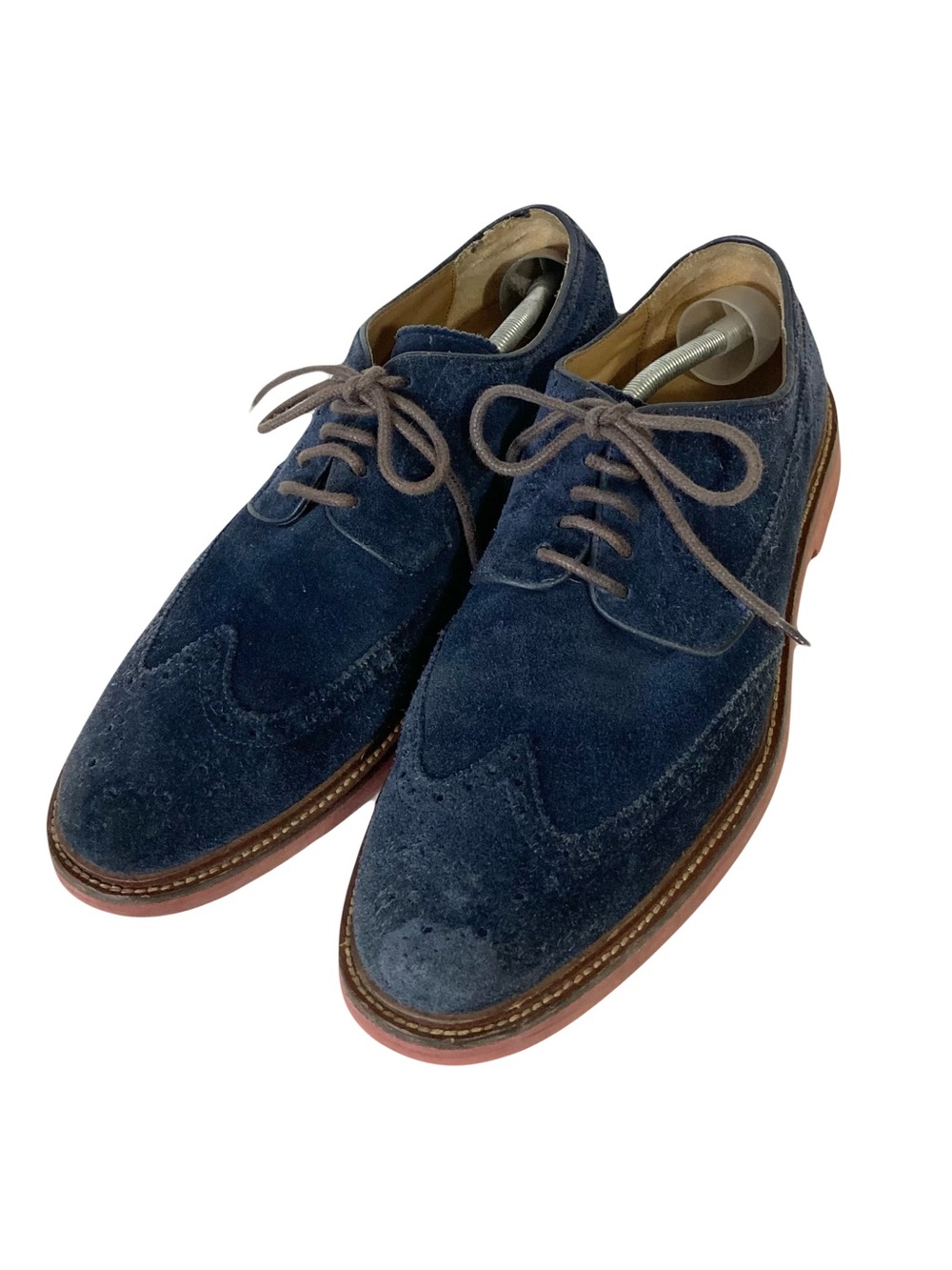 COLE HAAN Shoes Men 11 1/2 Navy Suede-Leather